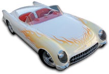 A custom 1963 Chevy Corvette with Bilstein Coilover Shock Absorbers